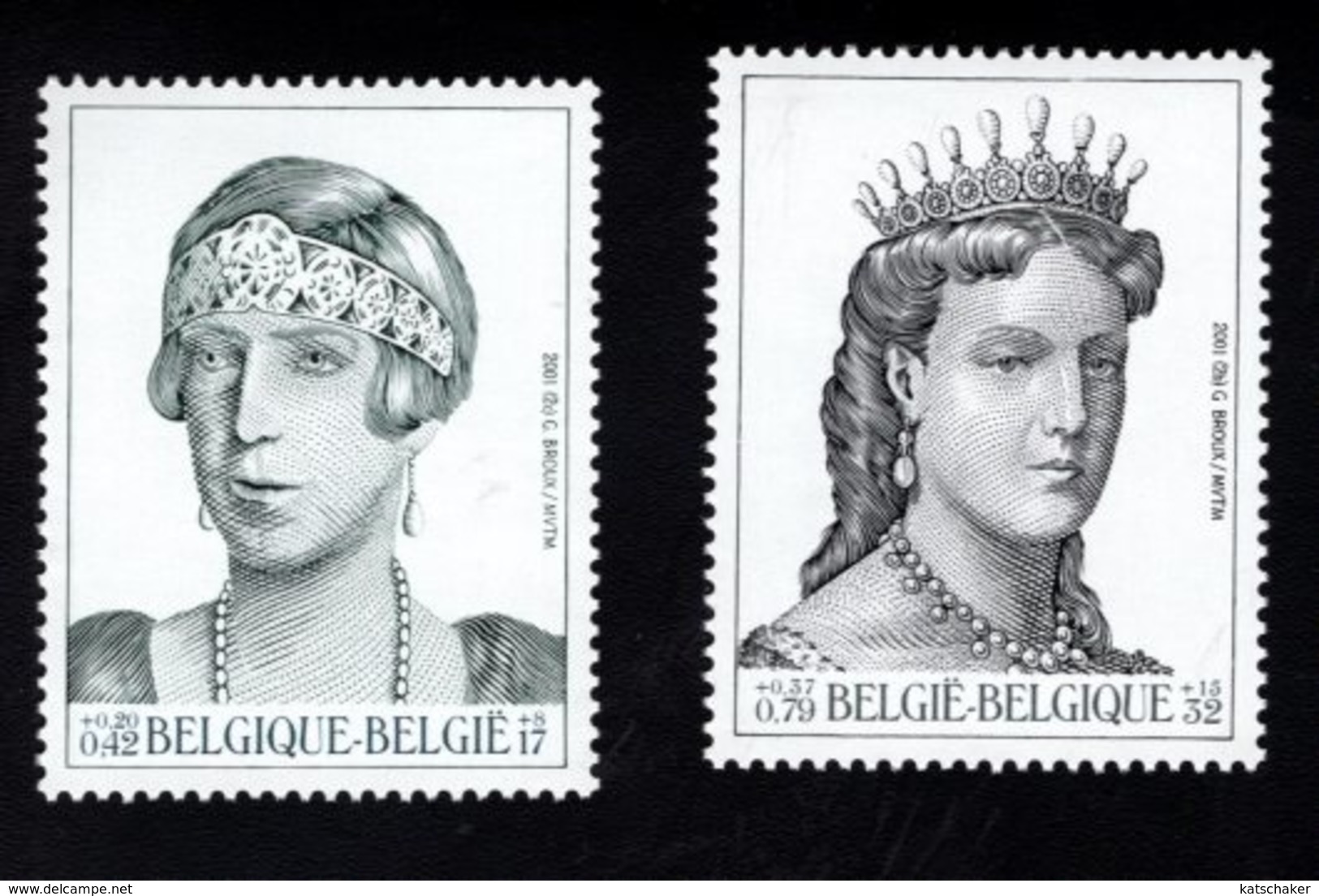 701549743 BELGIE POSTFRIS MINT NEVER HINGED POSTFRISCH EINWANDFREI  OCB 2968 2969 KONINGSHUIS - Unused Stamps