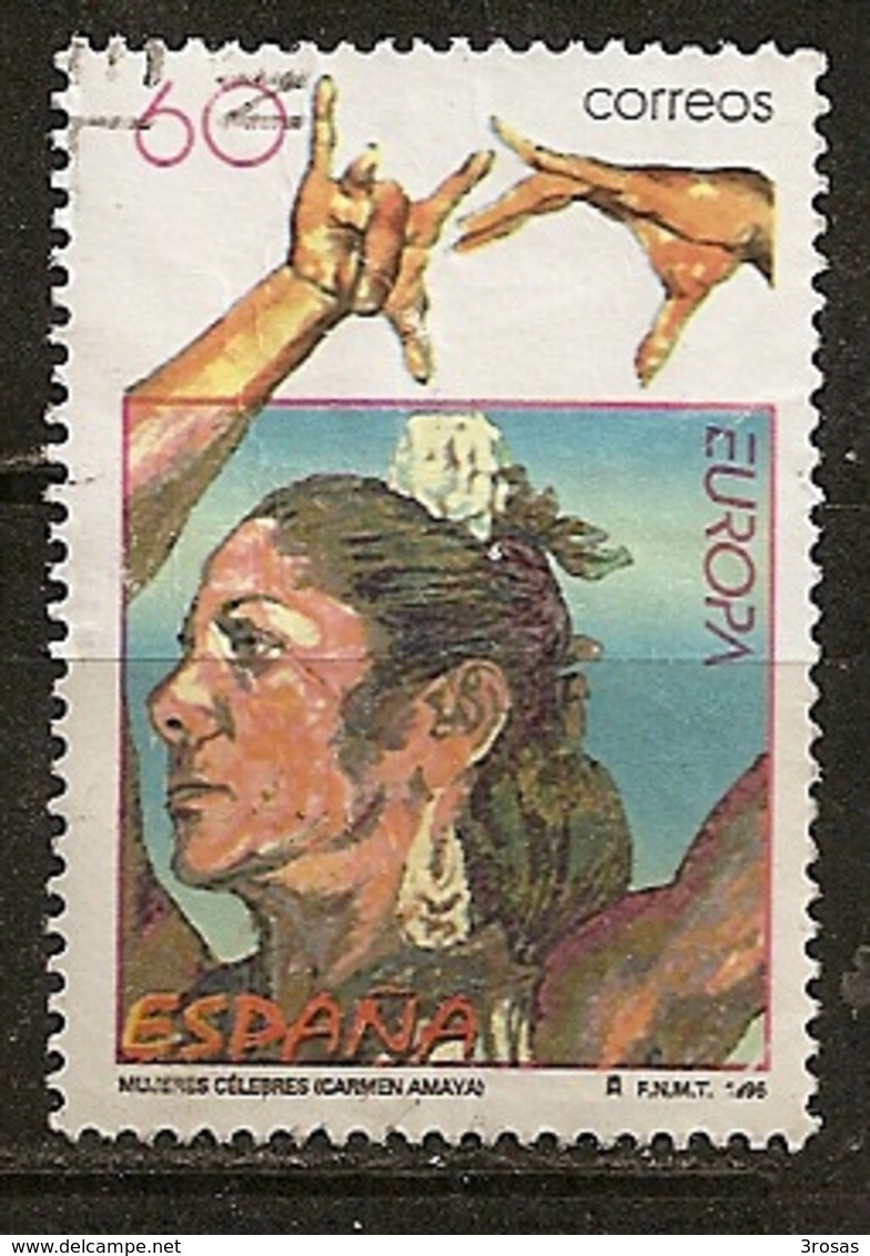 Espagne Spain 1996 Europa Flamenco Dance Obl - Used Stamps