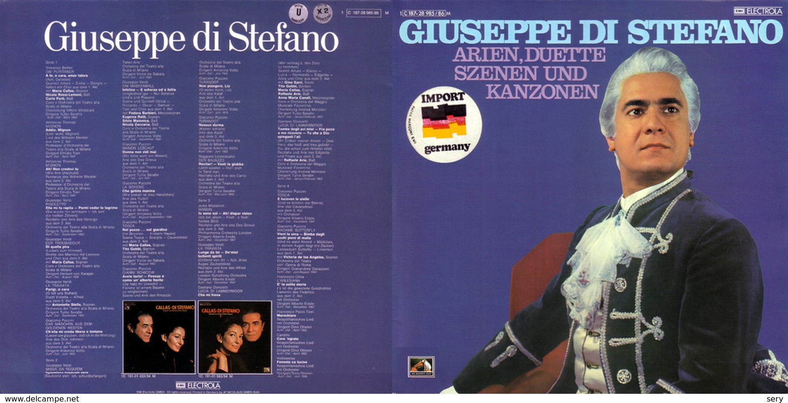 Superlimited Edition CD Giuseppe Di Stefano. ARIEN, DUETTE, SZENEN UND KANZONEN.2 Vol - Oper & Operette