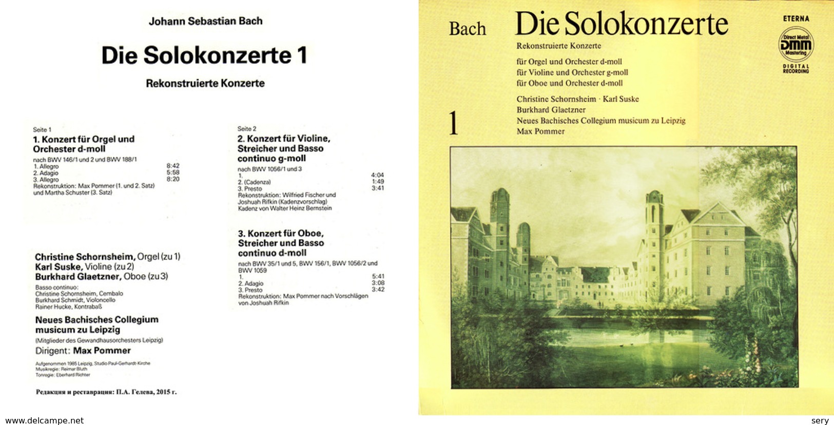 Superlimited Edition CD M.Pommer. BACH. REKONSTRUIERTE KONZERTE - Classique