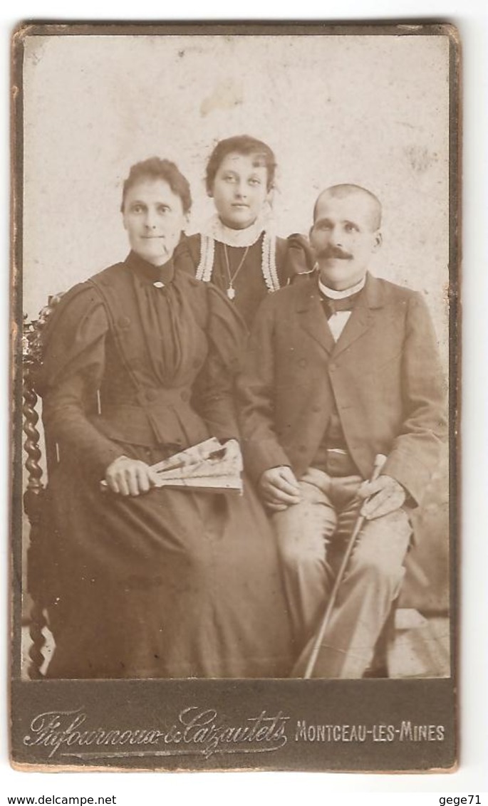 Montceau Les Mines - Cdv - Famille - Photographe Fafournoux - Anciennes (Av. 1900)