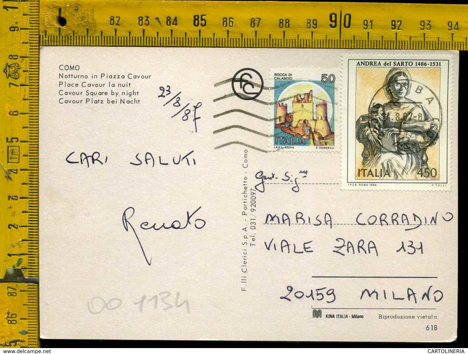 Repubblica Francobollo Commemorativo - 1946-60: Storia Postale