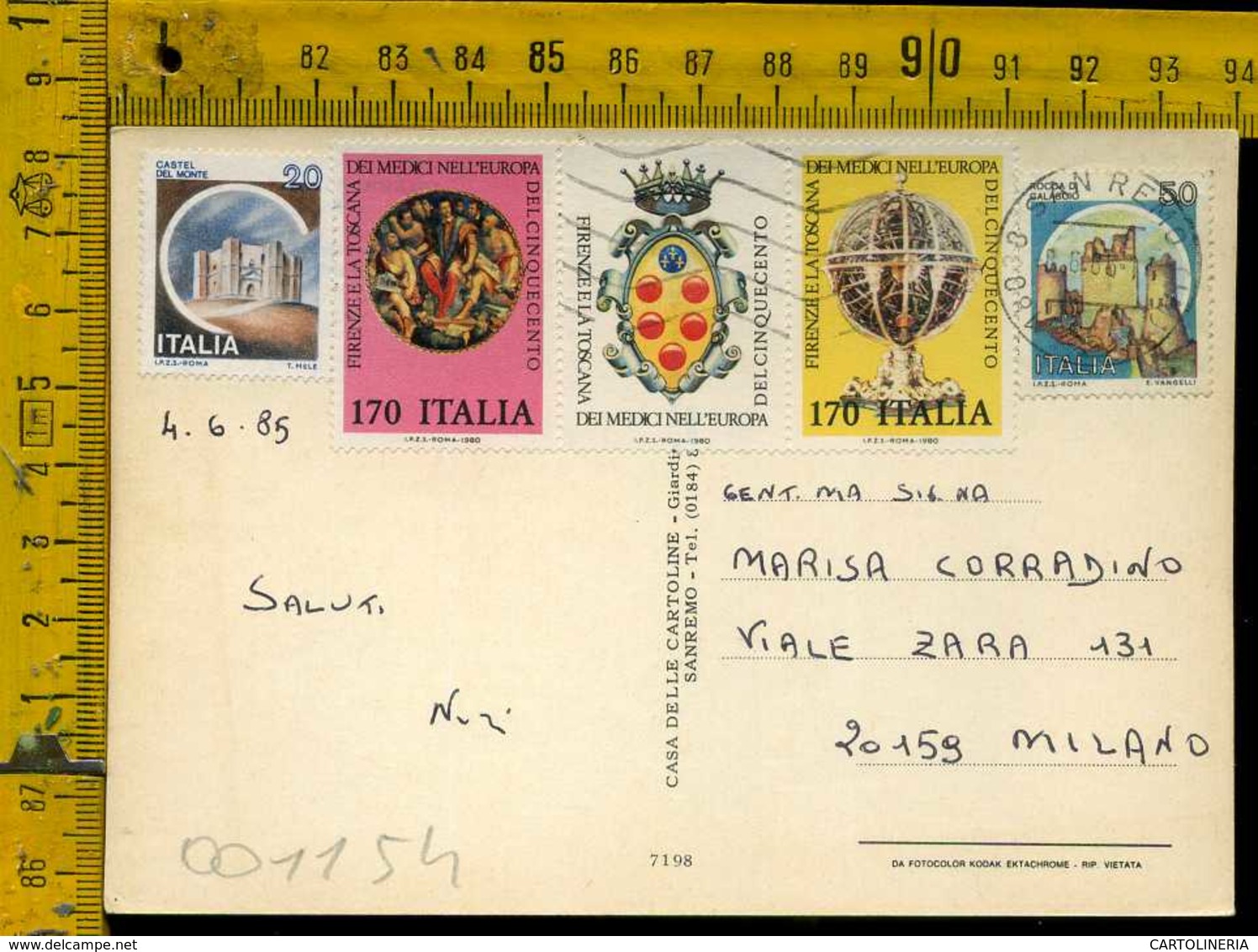 Repubblica Francobollo Commemorativo - 1946-60: Storia Postale