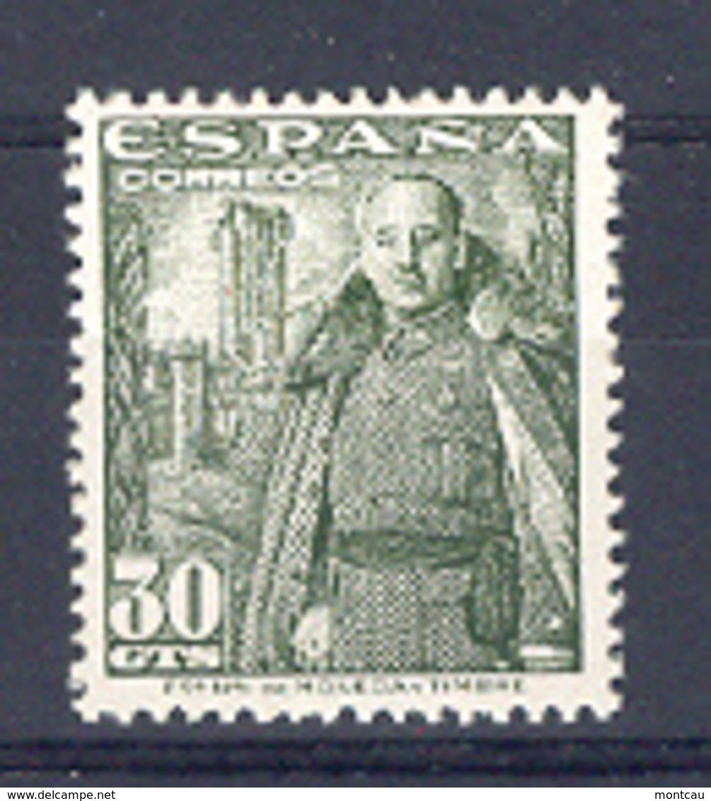 Spain 1948-54.Franco 30 Cts Ed 1025 (**) - Unused Stamps
