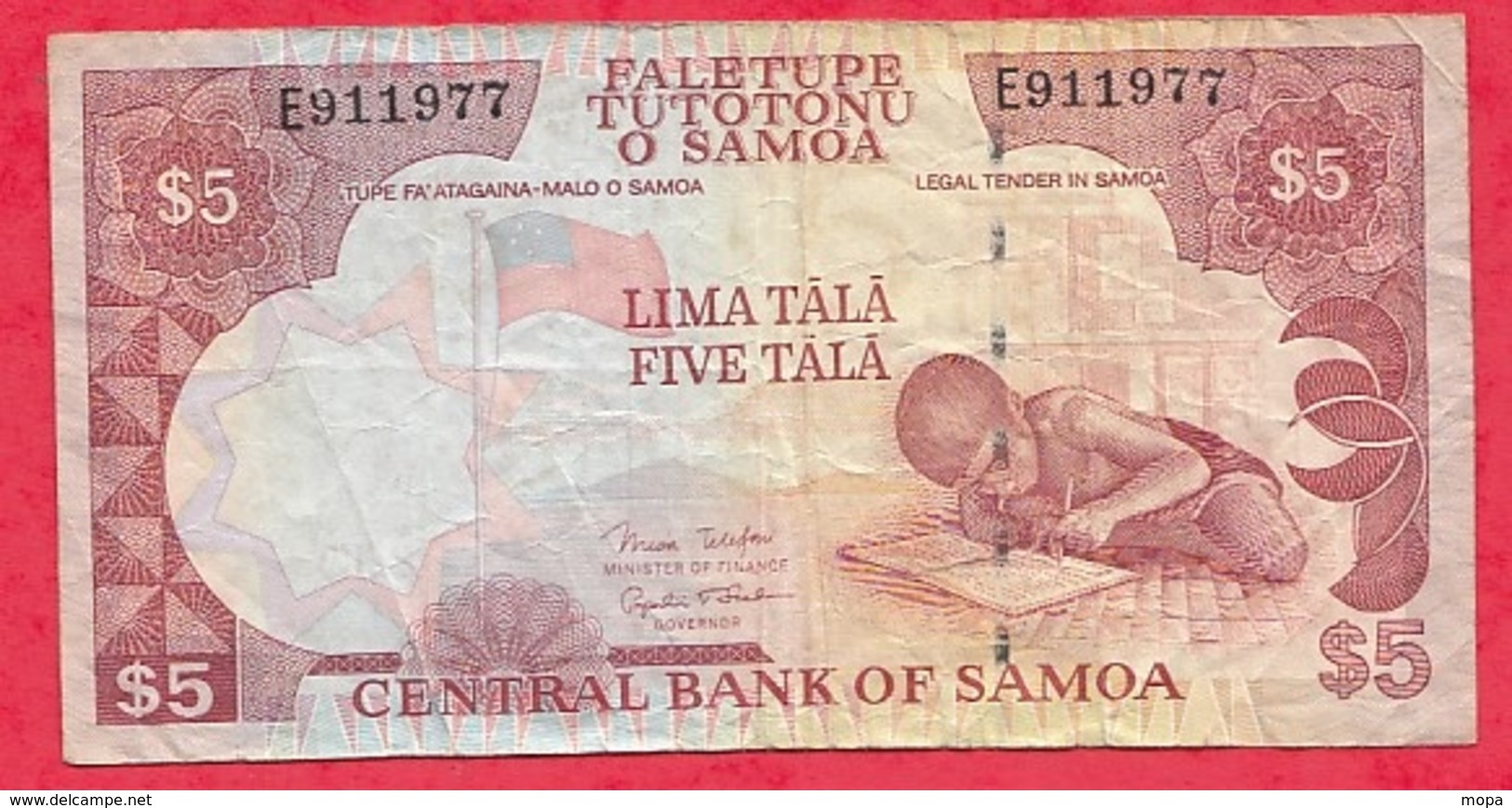Samoa 5 Tala 1985 Dans L 'état - Samoa
