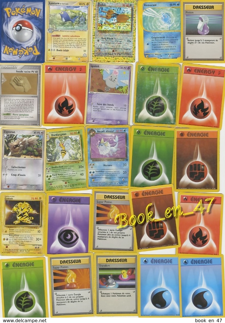 {61870} Pokémon Lot 25 Cartes (b) - Autres & Non Classés