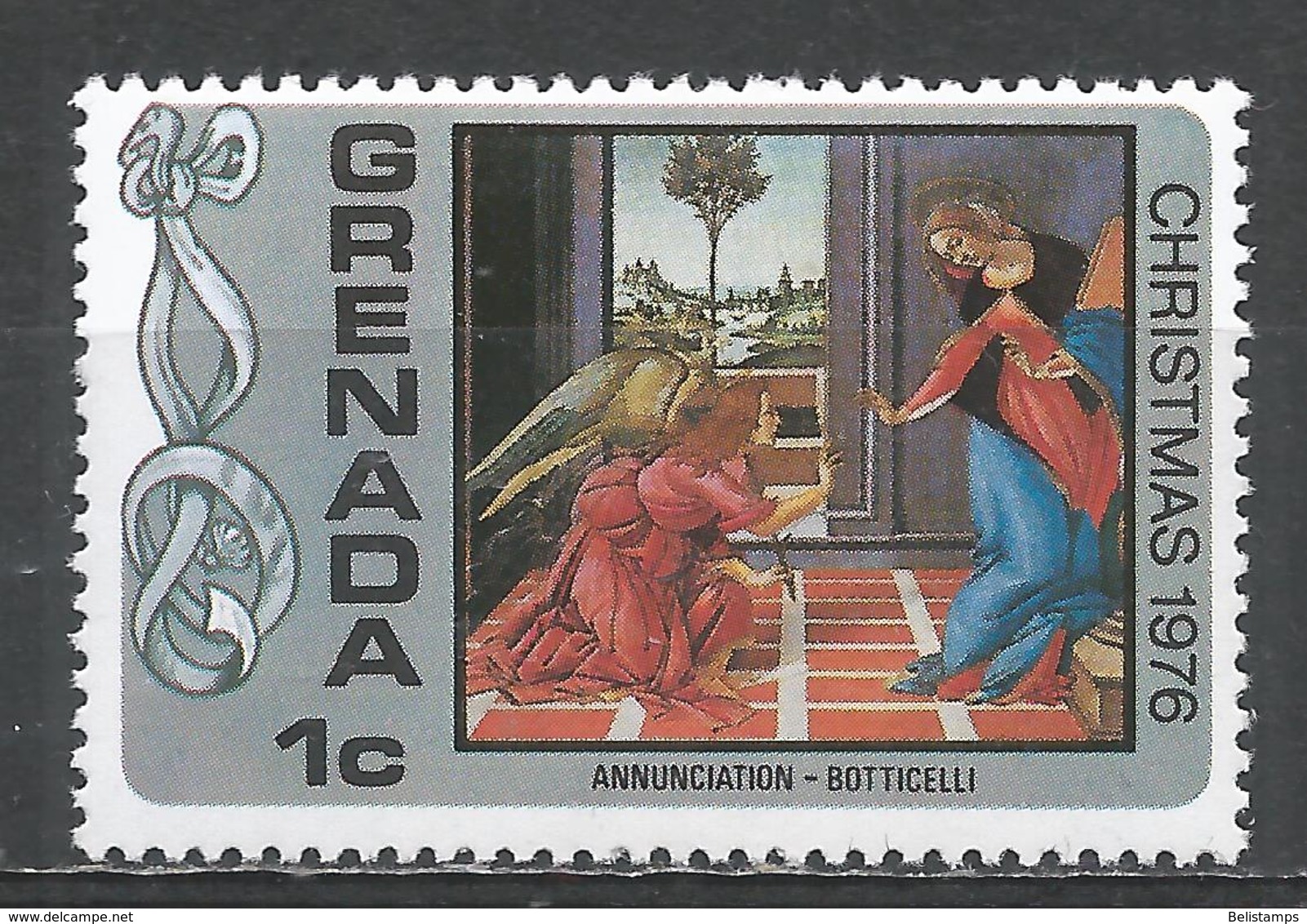 Grenada 1976. Scott #773 (MNH) Christmas, Annunciation, By Botticelli * - Grenade (1974-...)