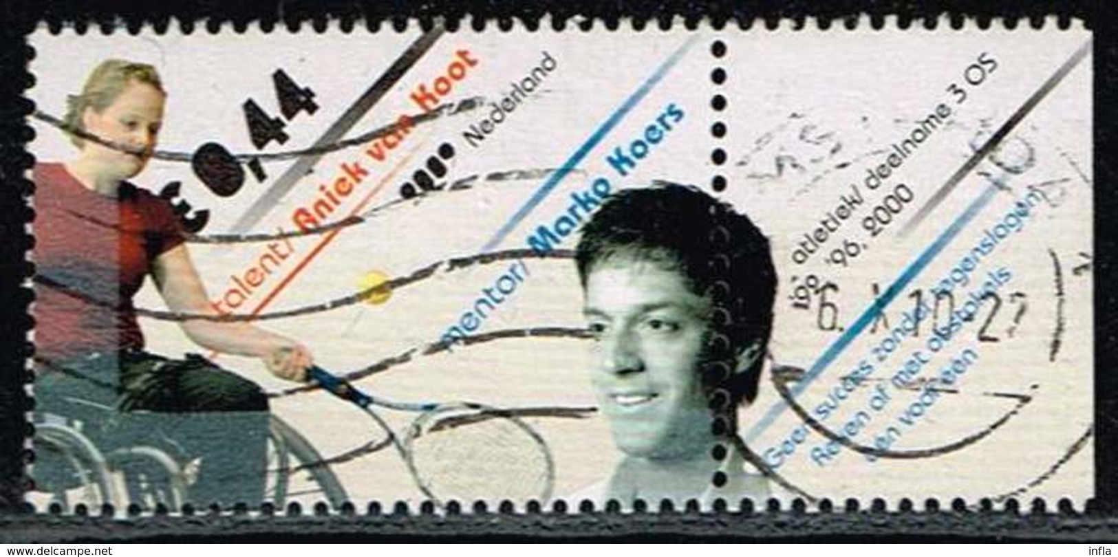 Niederlande 2009, Michel# 2684 O Wheelchair Tennis: Aniek Van Koot - Used Stamps