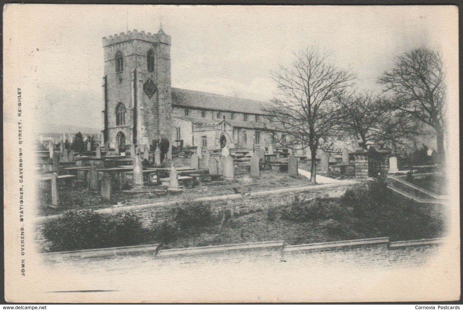 St Andrew's Church, Kildwick, Yorkshire, 1904 - John Overend Postcard - Other & Unclassified