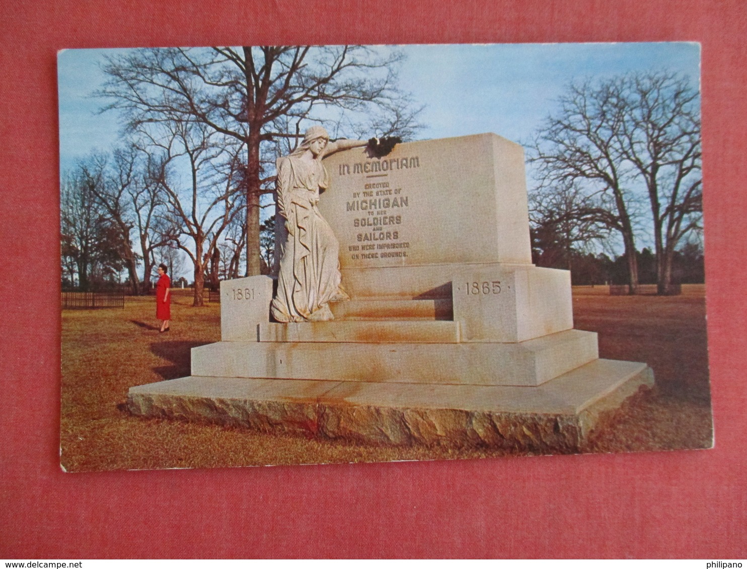 US Civill War         In Memoriam Michigan Soldiers--Andersonville Georgia     Ref 3129 - War Memorials