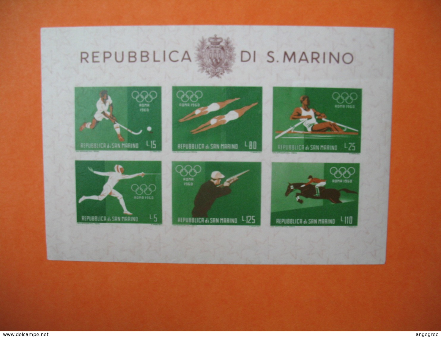 Bloc Feuillet    République Di San Marino 1960      Neuf ** - Neufs