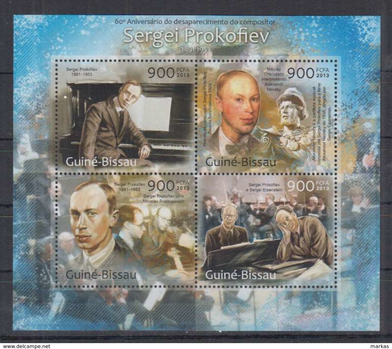 R89. Guine-Bissau - MNH - 2013 - Famous People - Sergei Prokofiev - Autres & Non Classés