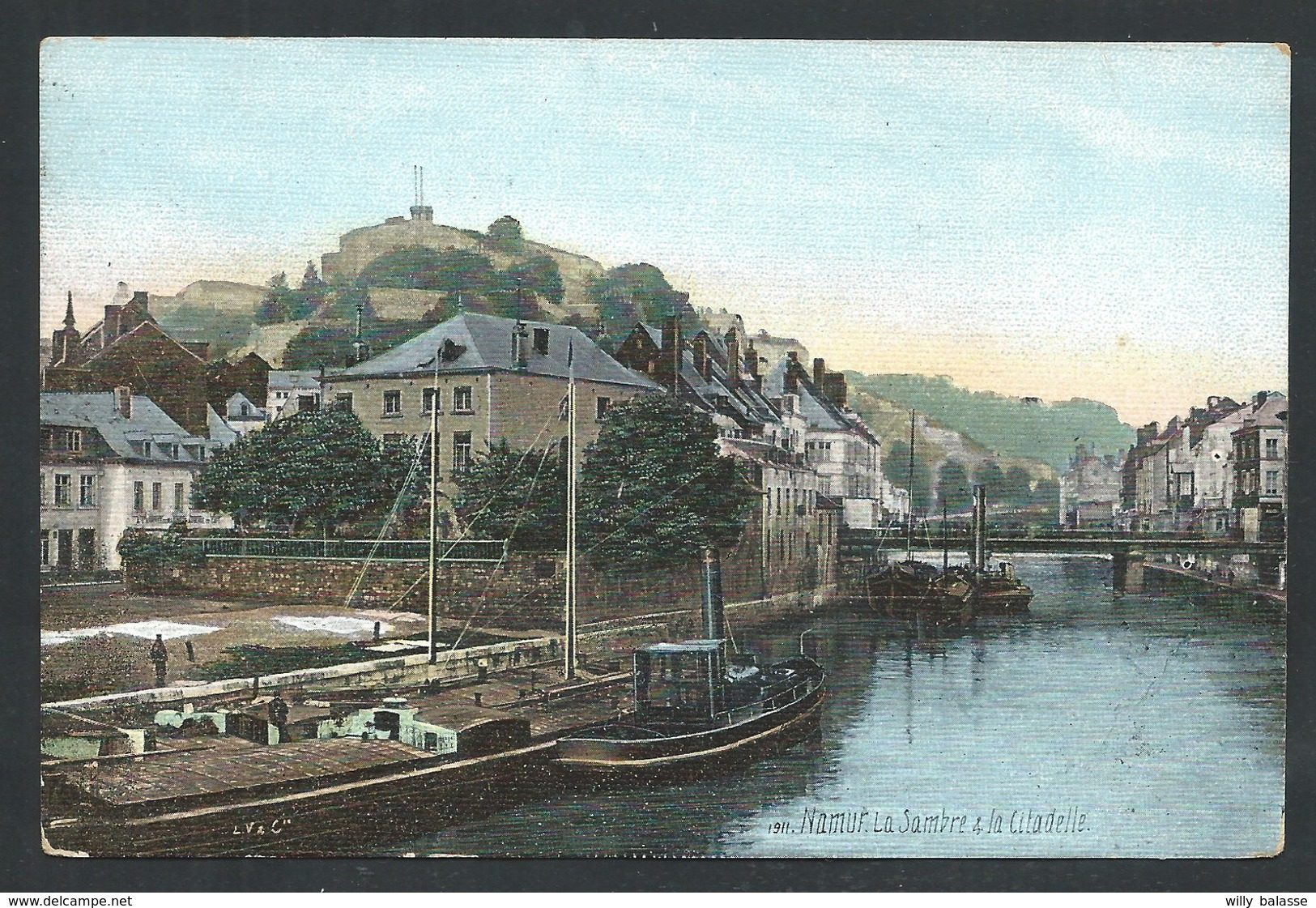 +++ CPA - NAMUR - La Sambre Et La Citadelle - Publicité Distillerie  De Liqueurs SCALDIS Anvers - Aquaphoto  // - Namur