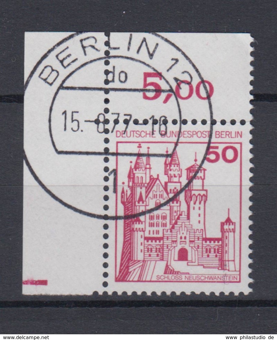 Berlin 536 Eckrand Links Oben Burgen+Schlösser 50 Pf  - Autres & Non Classés