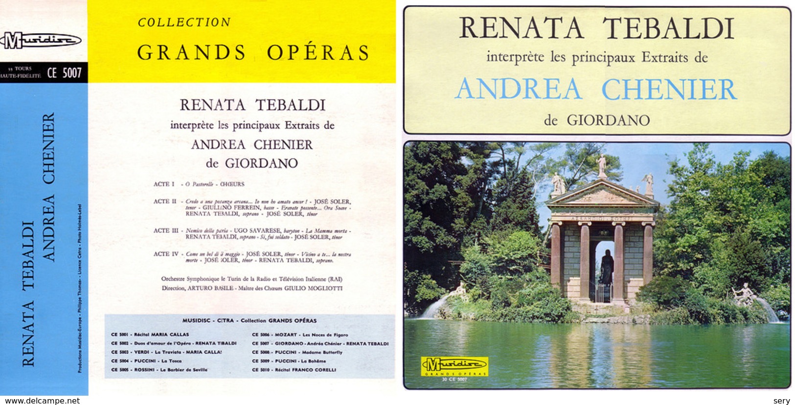 Superlimited Edition CD  Renata Tebaldi. GIORDANO. ANDREA CHENIER - Opéra & Opérette