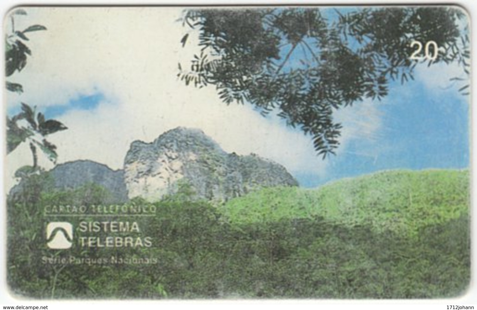 BRASIL E-696 Magnetic Telebras - Landscape, Mountain - Used - Brasilien