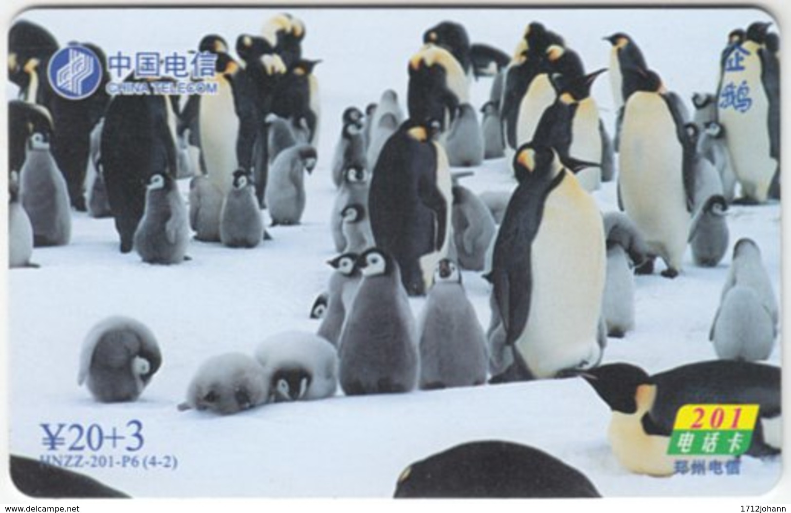 CHINA B-251 Prepaid ChinaTelecom - Animal, Penguin - Used - China