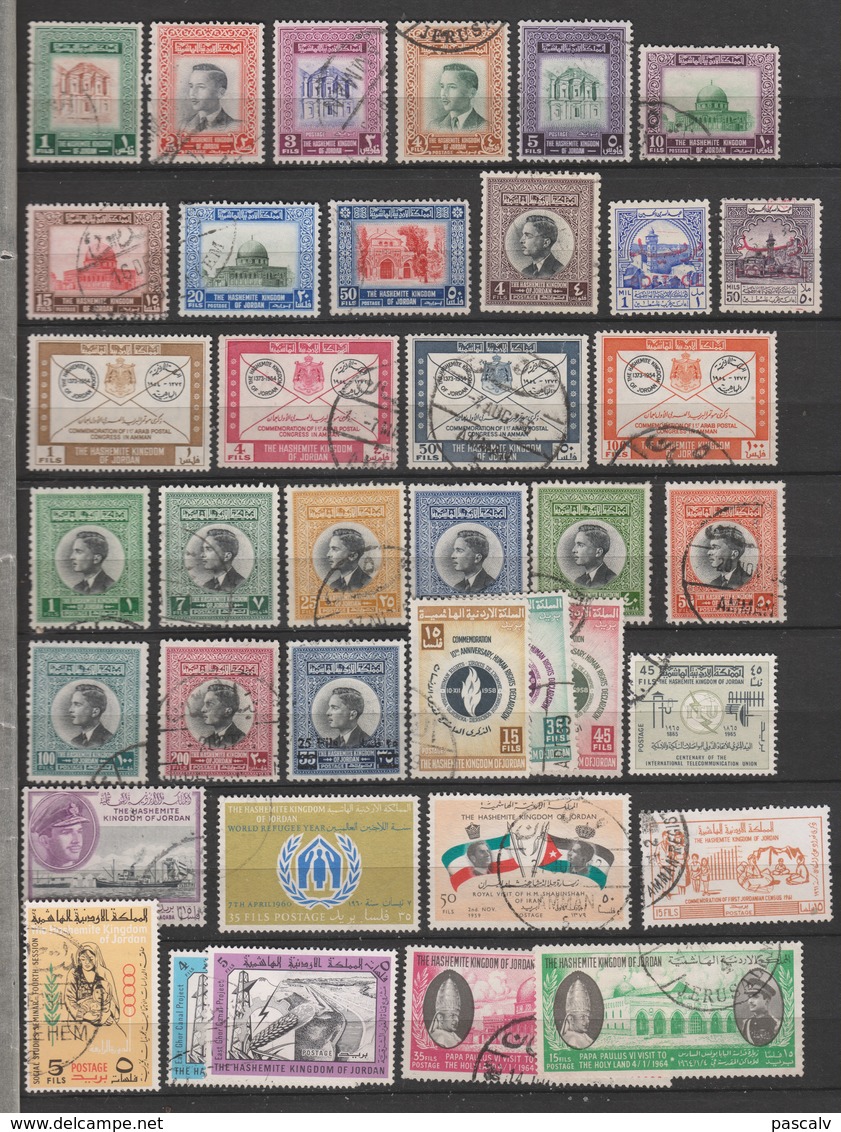 Lot De Timbres Neufs Et Oblitérés - Jordanie