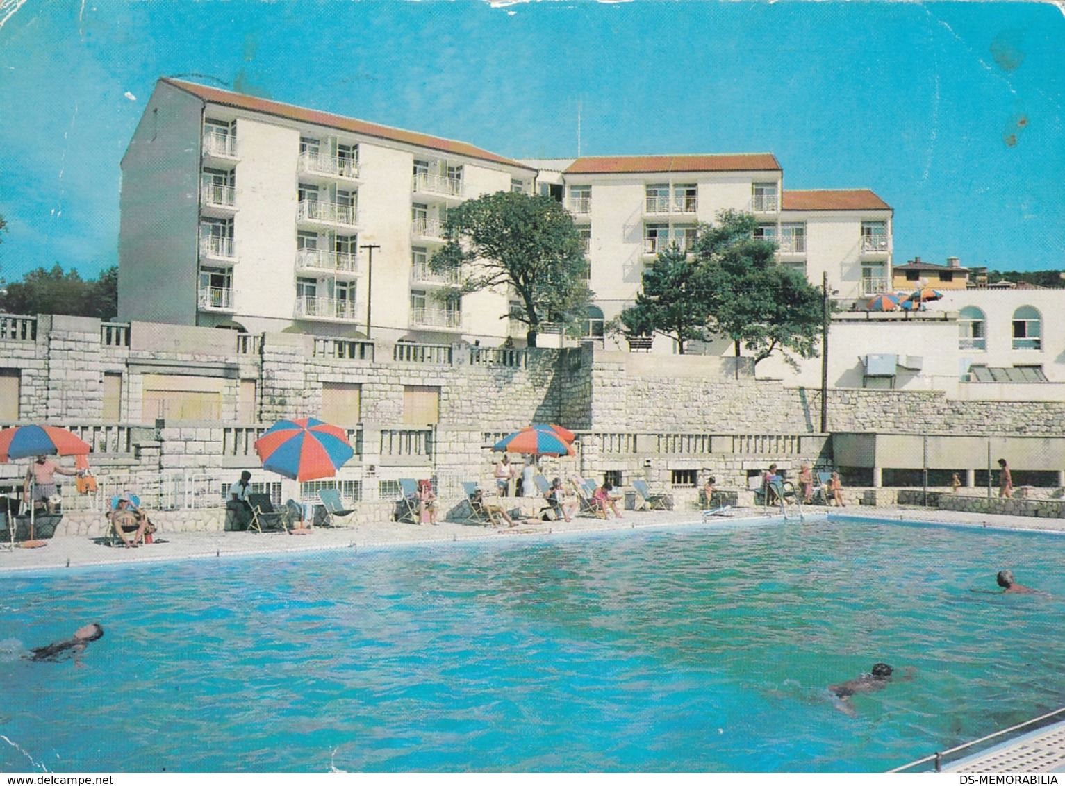 Novi Vinodolski - Hotel Lisanj , Swimming Pool 1988 - Croatie