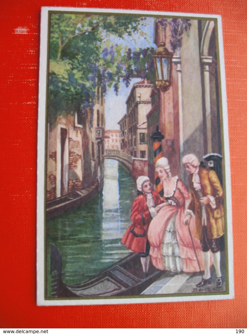 Bertani.IL SETTECENTO A VENEZIA.BAROCCO VENEZIANO-12 Old Postcards+cover - Venezia (Venedig)