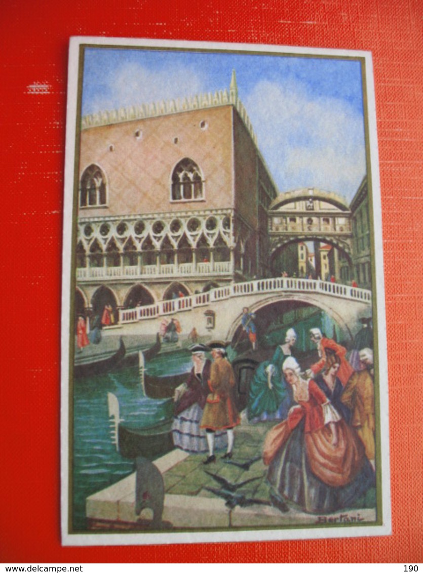 Bertani.IL SETTECENTO a VENEZIA.BAROCCO VENEZIANO-12 old postcards+cover