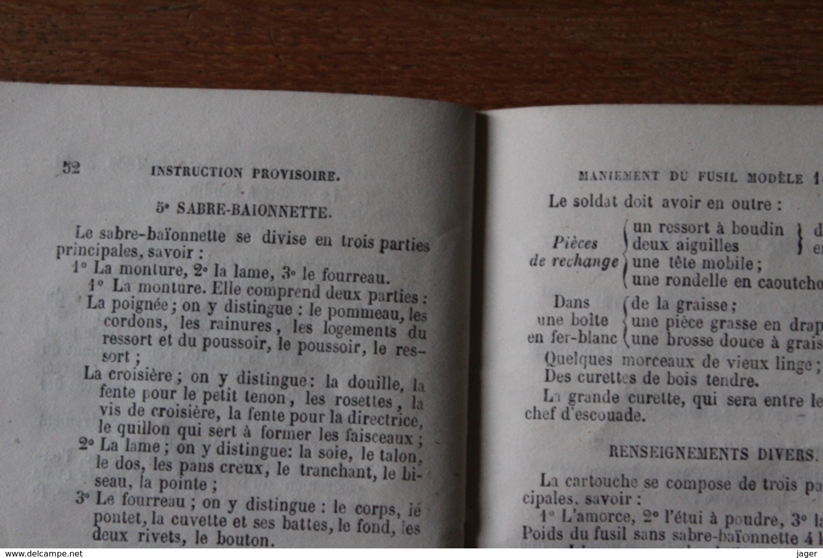 Fusil Modele 1866   Modifications  Aux Reglements Sur Les Manoeuvres 1868 - Documents