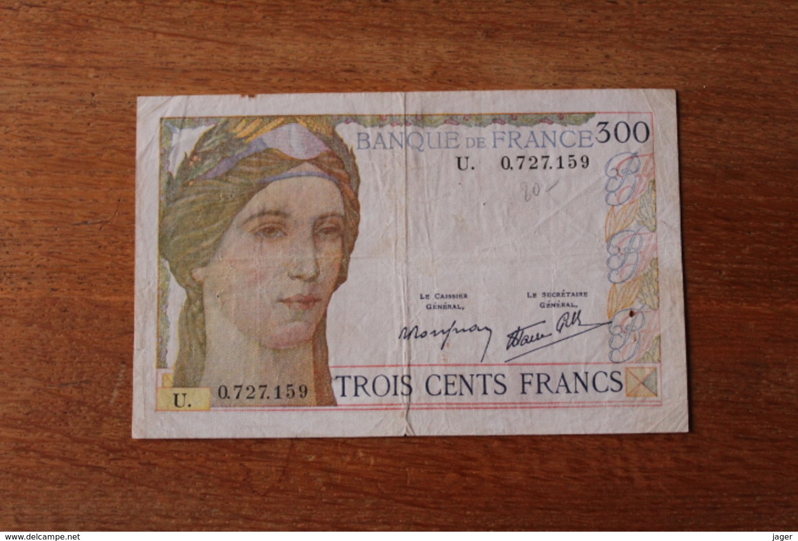 Billet  300  Francs  Banque De  France   1938 - 300 F 1938-1939