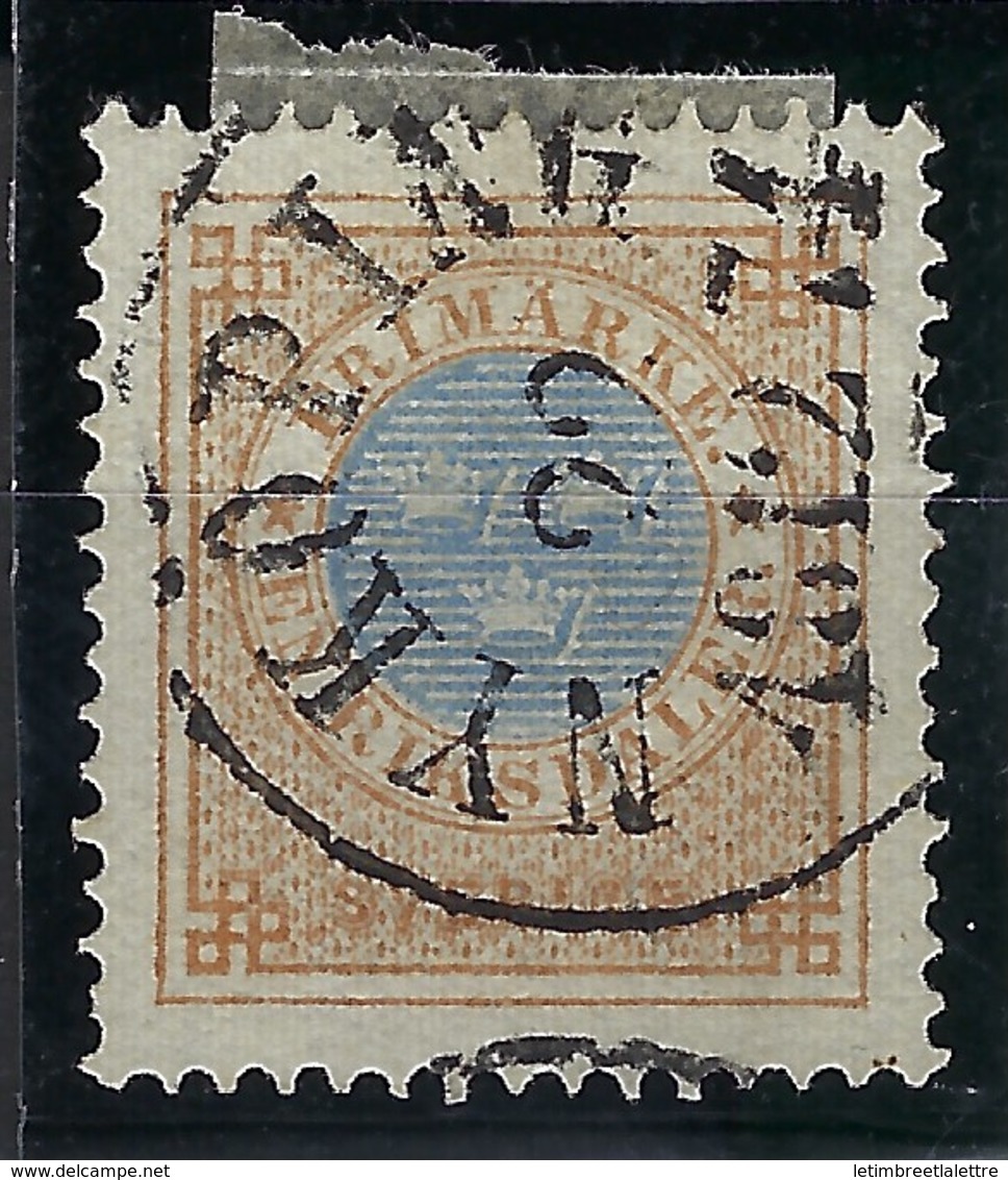 ⭐  Suède - YT N° 25 B - Oblitéré - 1872 / 1885 ⭐ - Gebruikt