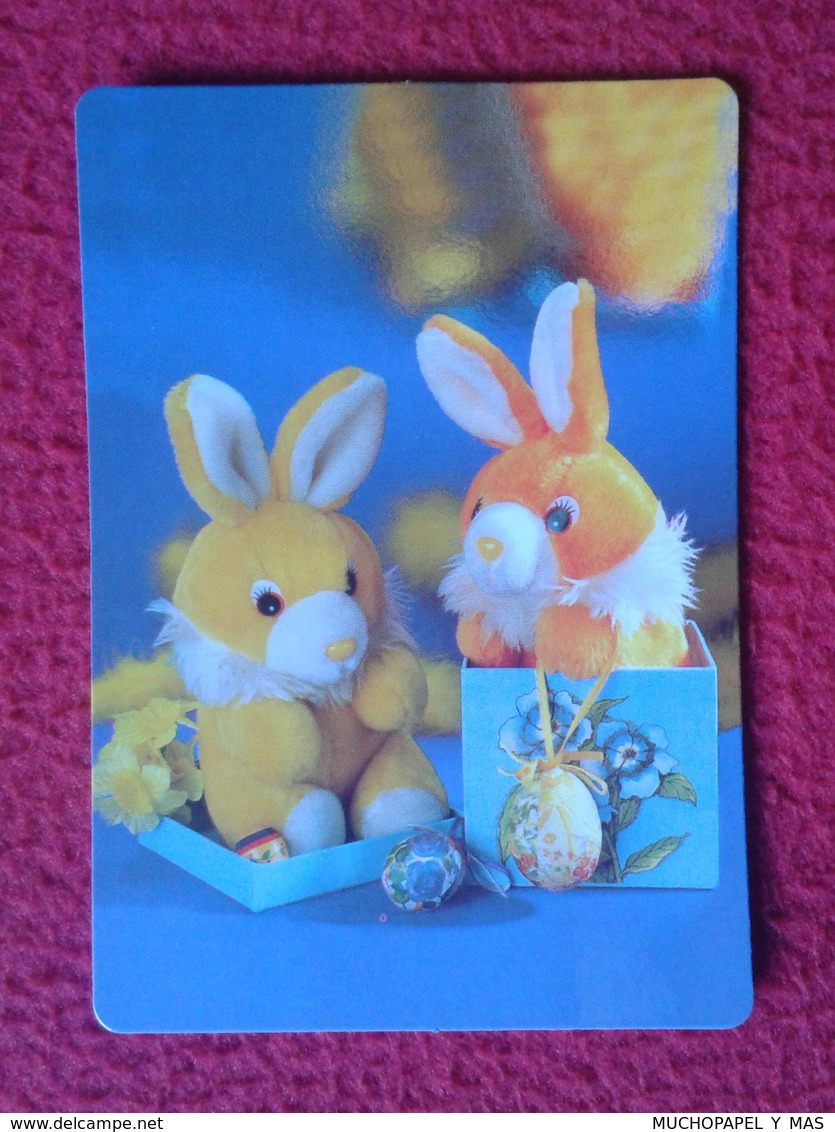 CALENDARIO DE BOLSILLO CALENDAR RABBIT LAPIN LIÈVRE HARE HASE LIEBRE CONEJO RABBITS CONEJOS PELUCHES TOYS VER FOTO Y DES - Tamaño Pequeño : 2001-...