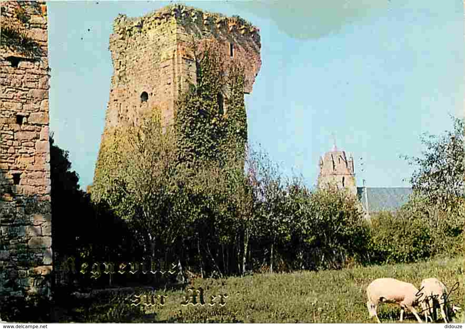 50 - Regnéville Sur Mer - Le Donjon - Moutons - Voir Scans Recto-Verso - Other & Unclassified