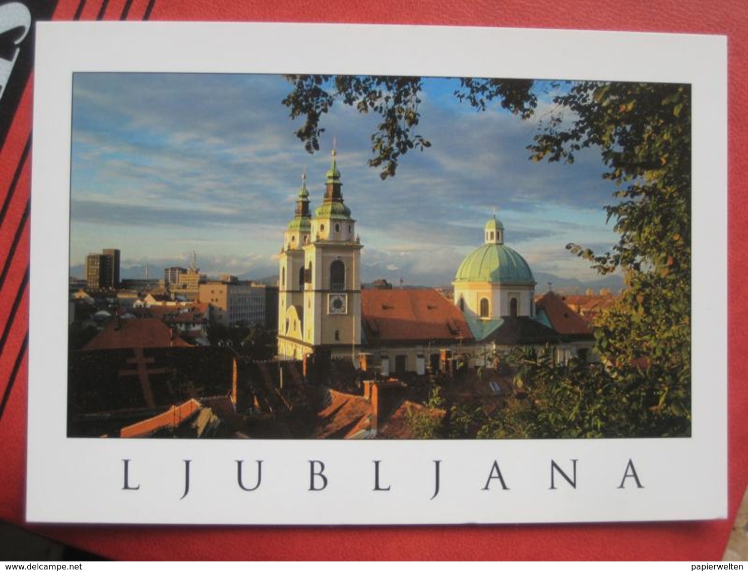 Ljubljana / Laibach - Pogled Z Gradu Na Ljublansko Stolnico - Eslovenia