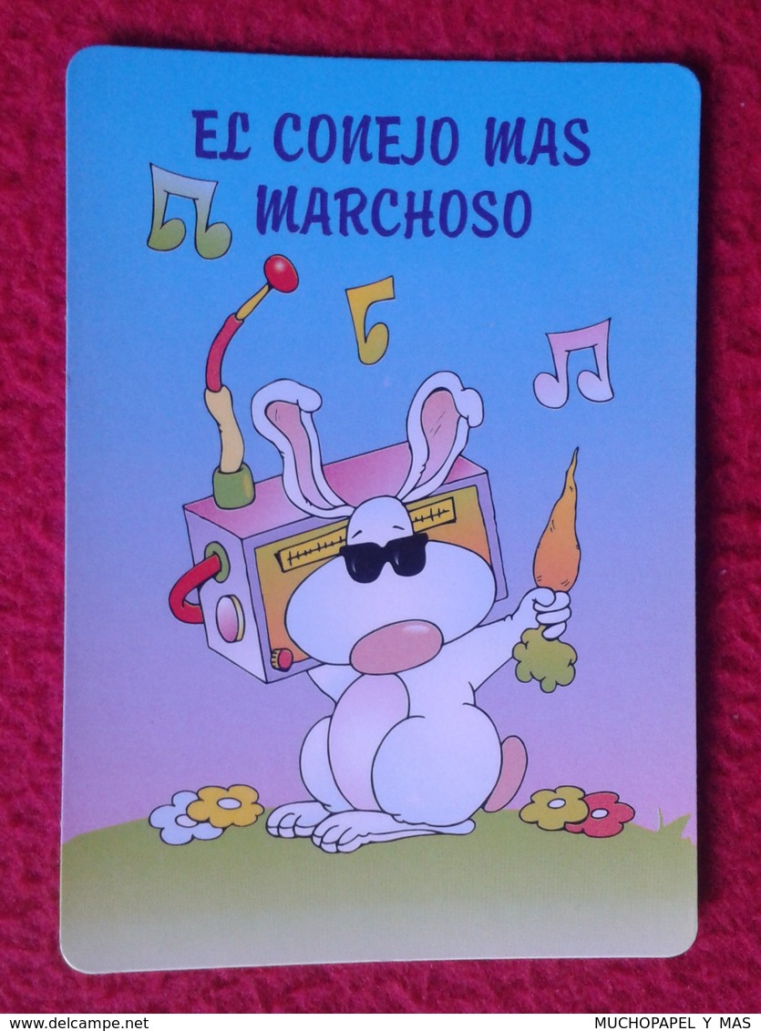 CALENDARIO DE BOLSILLO CALENDAR RABBIT LAPIN LIÈVRE HARE HASE LIEBRE CONEJO RABBITS CONEJOS MARCHOSO MARCHA MÚSICA MUSIC - Tamaño Pequeño : 1991-00