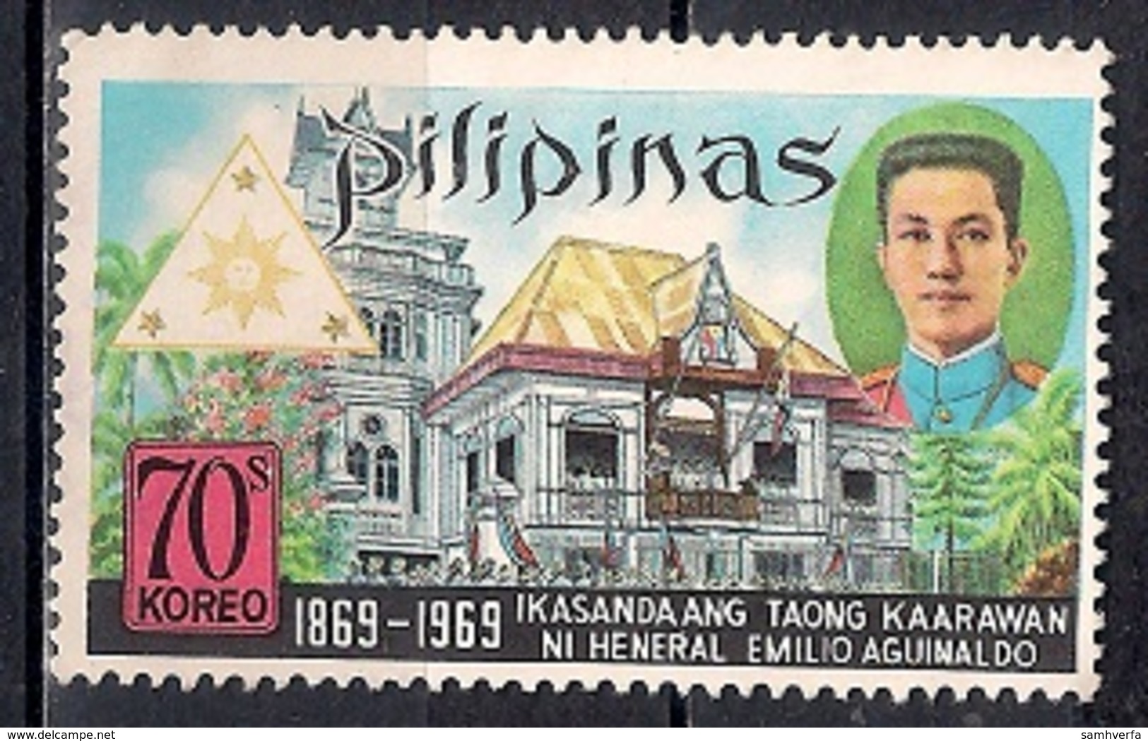 Philippines 1969 - The 100th Anniversary Of The Birth Of President Amilio Aguinaldo, 1869-1964 - Filipinas