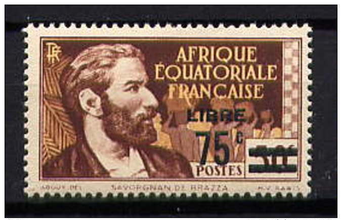 AEF -139** - PIERRE SAVORGNAN DE BRAZZA/ LIBRE - Unused Stamps