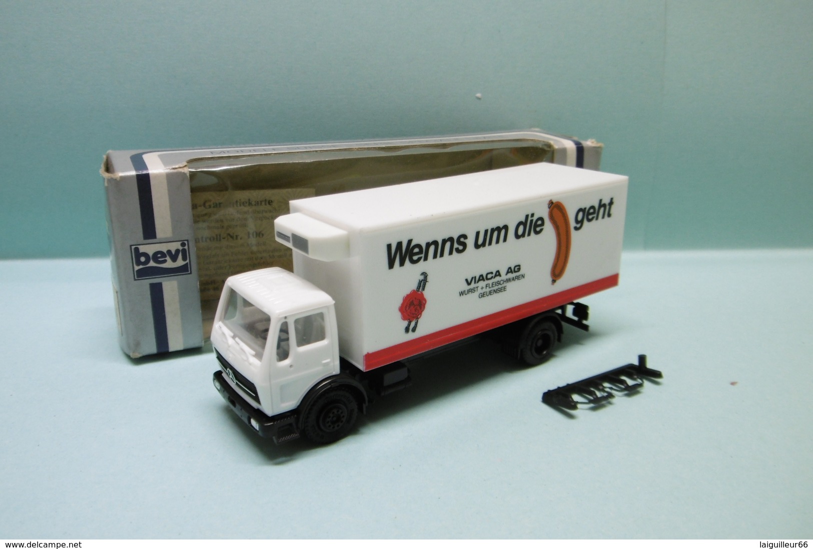 Bevi / Herpa - CAMION MERCEDES BENZ PRIMEUR Viaca AG Réf. 806416 Neuf NBO HO 1/87 - Véhicules Routiers