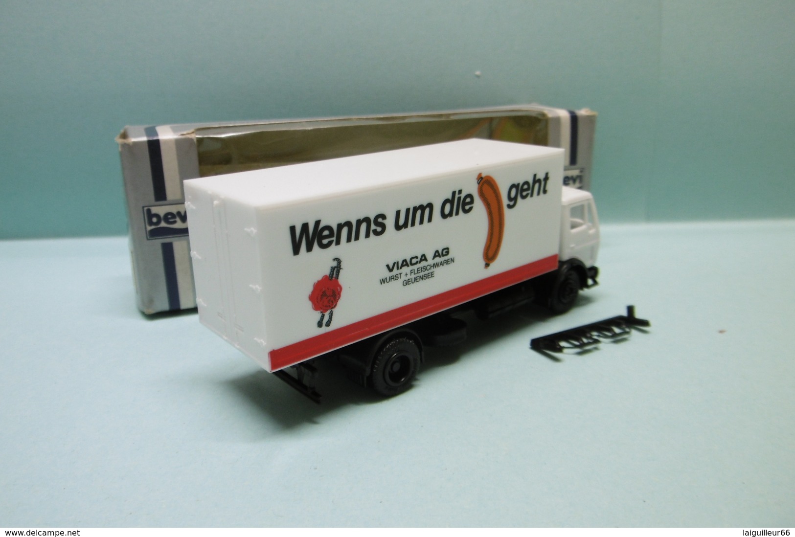 Bevi / Herpa - CAMION MERCEDES BENZ PRIMEUR Viaca AG Réf. 806416 Neuf NBO HO 1/87 - Véhicules Routiers