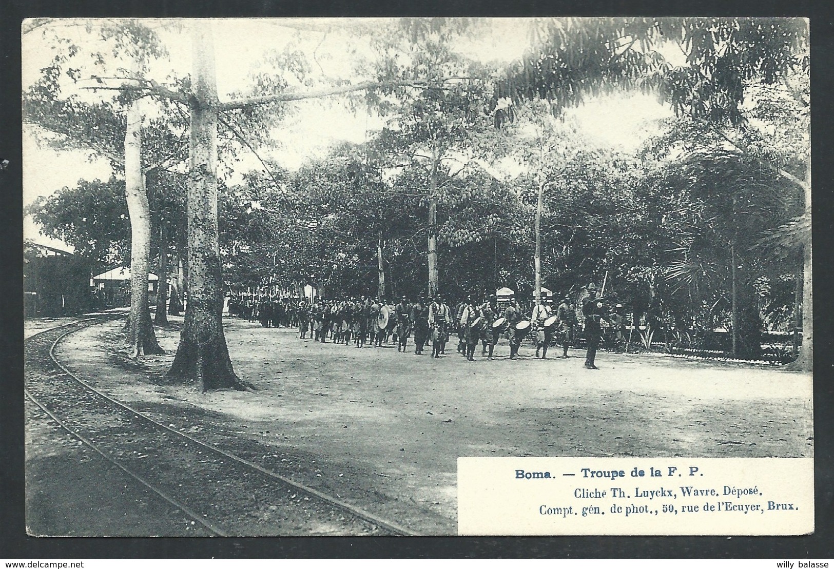 +++ CPA - Afrique - Congo Belge - BOMA - Troupe De La F.P.   // - Belgisch-Congo