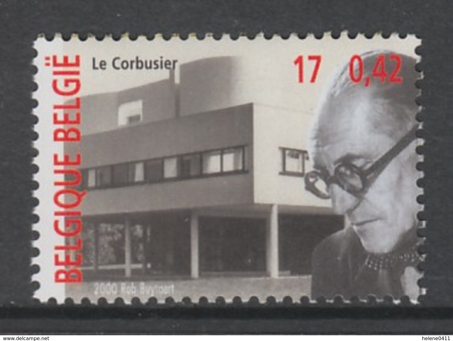 TIMBRE NEUF DE BELGIQUE - L'ARCHITECTE LE CORBUSIER N° Y&T 2951 - Altri & Non Classificati