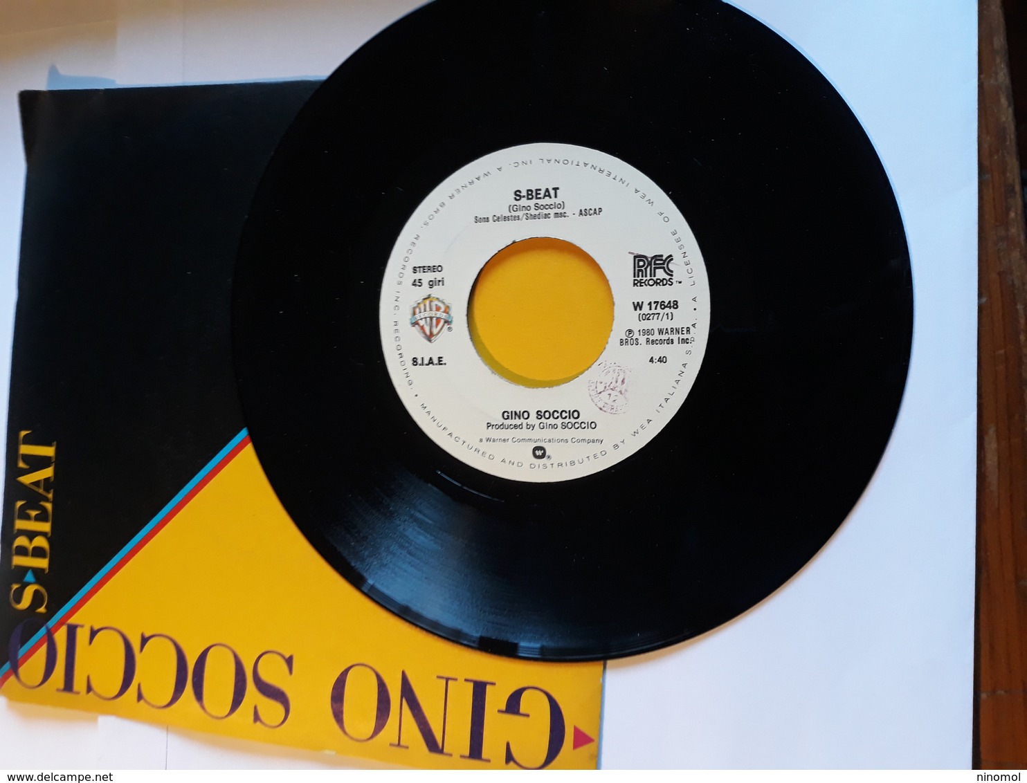 Gino Soccio  -  1980 - S-Beat .  RFC Records - Disco, Pop