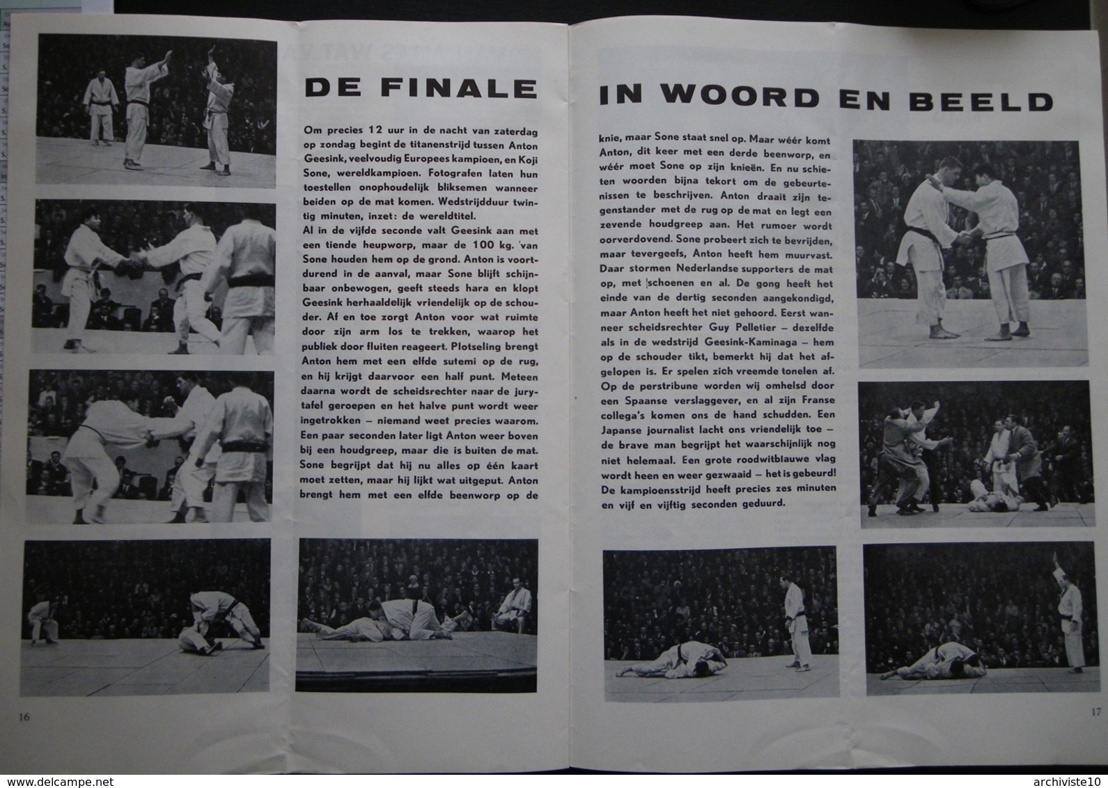 REVUE NEDERLANDAISE JUDO ECHO ANTON GEESINK 1962 - Sports De Combat