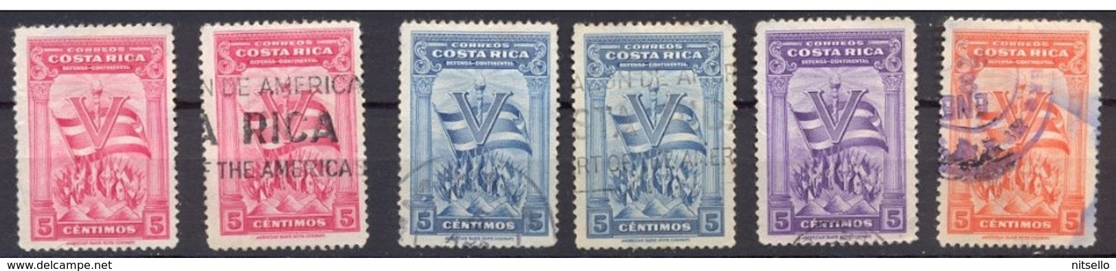 LOTE 1726  ///  (C090)  COSTA RICA 1942 - DEFENSA NACIONAL   ¡¡¡ OFERTA !!! - Costa Rica