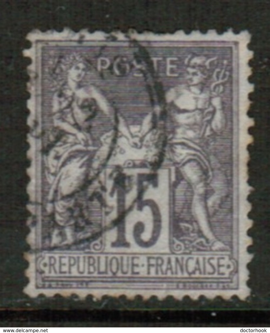 FRANCE   Scott # 80 VF USED (Stamp Scan # 441) - 1876-1898 Sage (Type II)