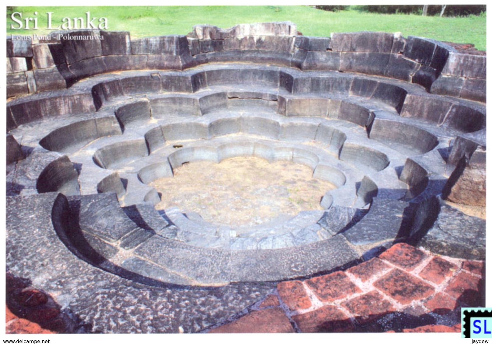 Sri Lanka Postcards, Lotus Pond, Polonnaruwa, UNESCO, Postcrossing - Sri Lanka (Ceylon)