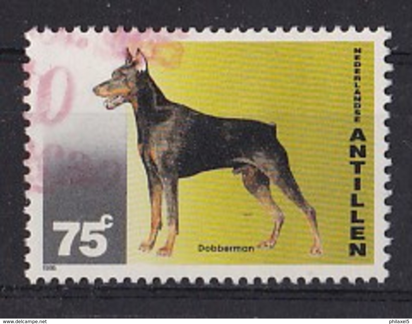 Nederlandse Antillen - Honden - Dobermann - Gebruikt - NVPH 1085 - Honden