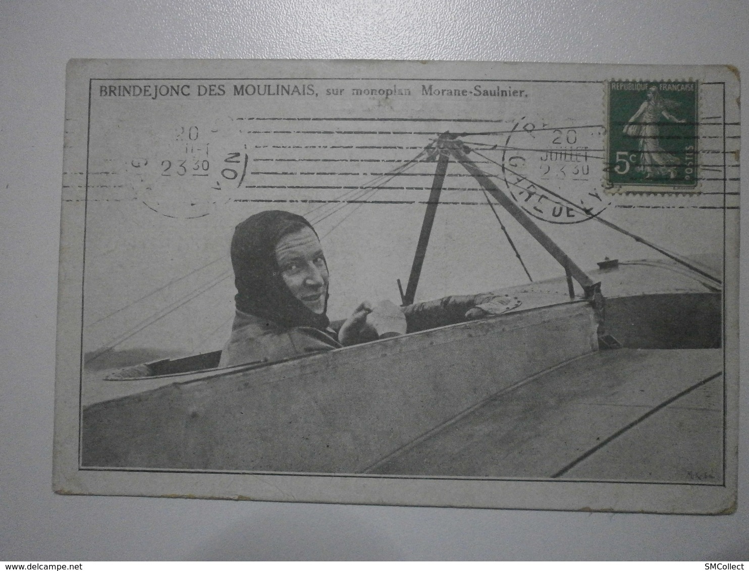 Brindejonc Des Moulinais Sur Monoplan Morane Saulnier  (7794) - Airmen, Fliers