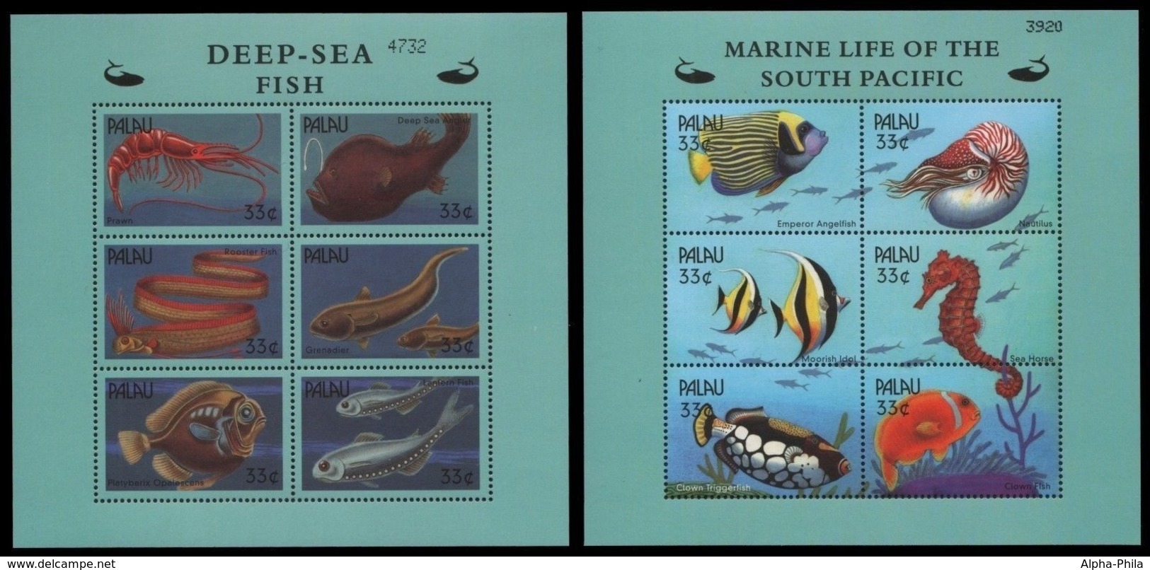 Palau 2000 - Mi-Nr. 1717-1728 ** - MNH - Meerestiere / Marine Life - Sonstige - Ozeanien