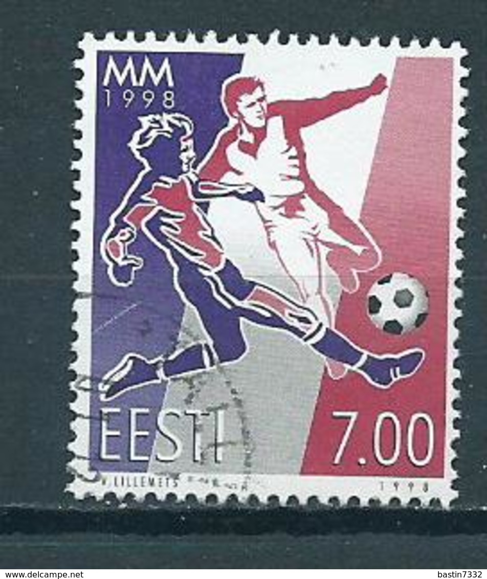1998 Estland Soccer,football Used/gebruikt/oblitere - Estonie
