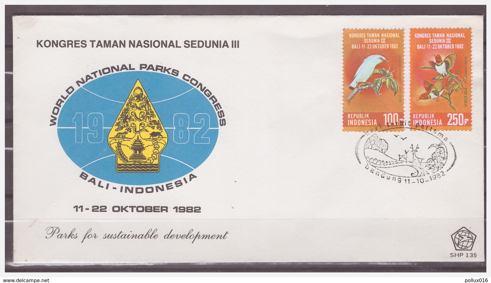 Indonesia 1982 FDC 135 Birds National Park - Indonesia