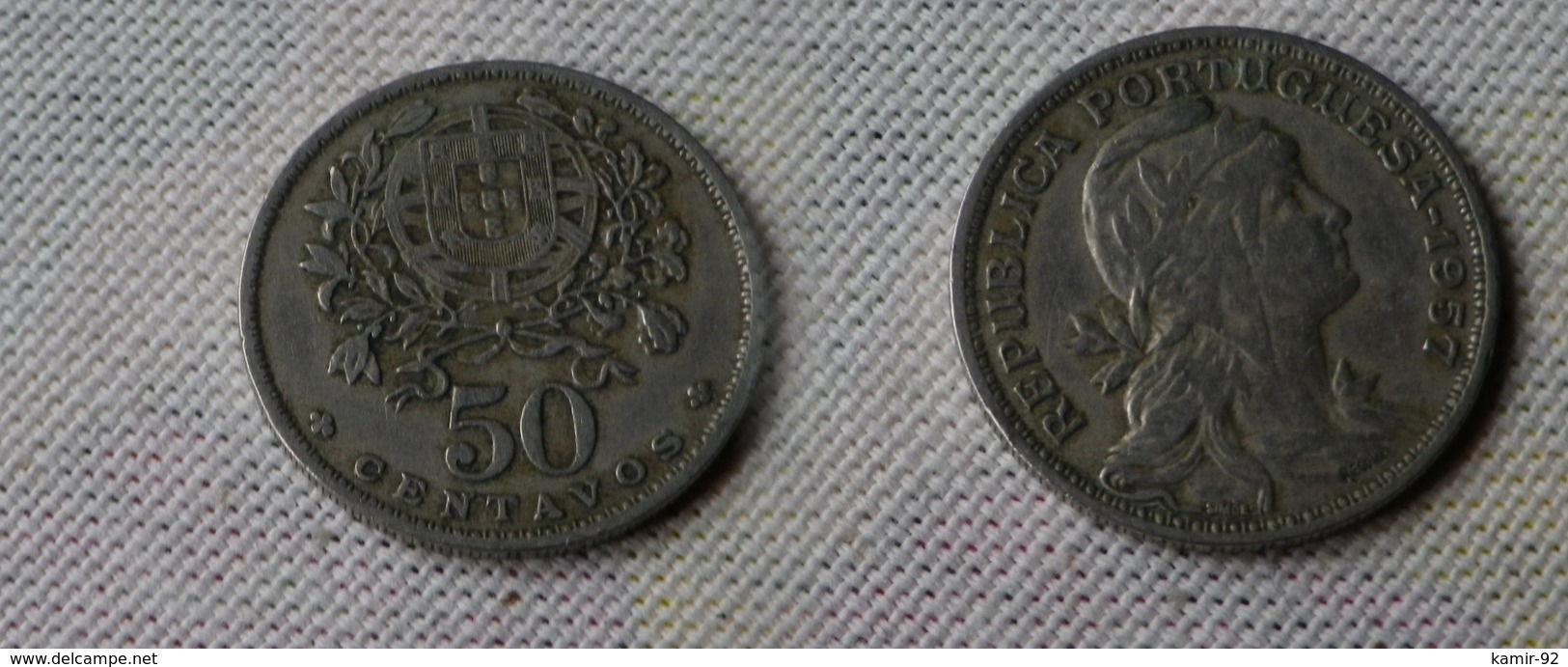 Portugal 50  Centavos 1957   Km#577  -  Ttb+ - Portugal