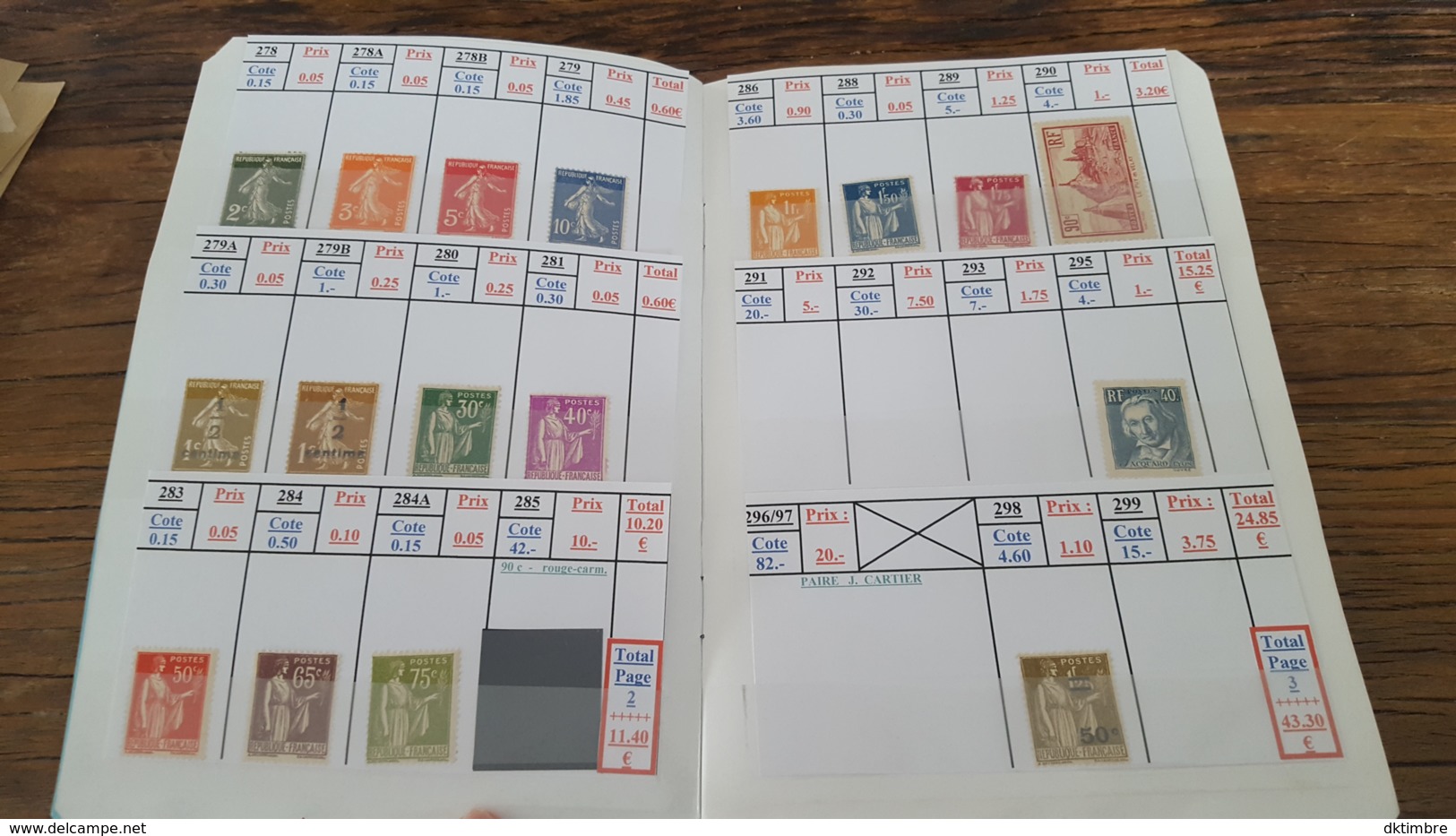 LOT 436194 TIMBRE DE FRANCE NEUF* VALEUR 649 EUROS BLOC - Collections